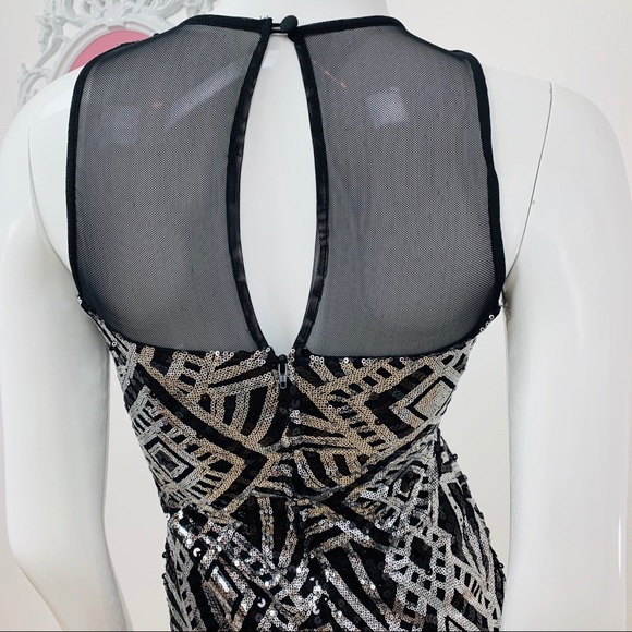 Bisou Bisou ,Michele Bohbot | Black Sequin Dress - Picture 2 of 8